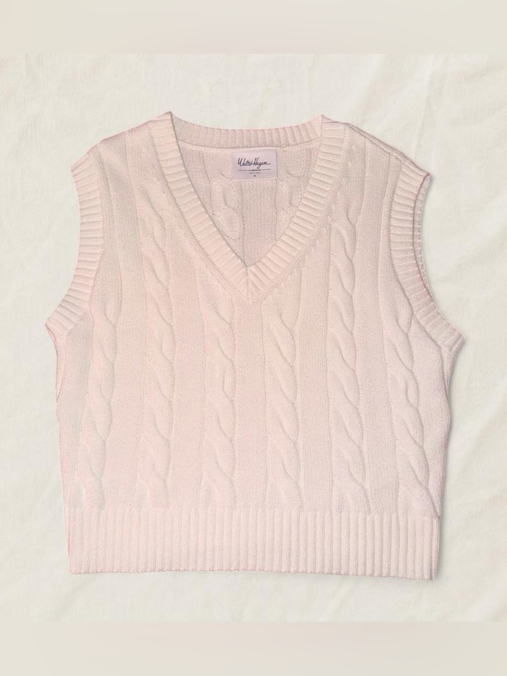 Walter Hagen White cable knit sweater vest